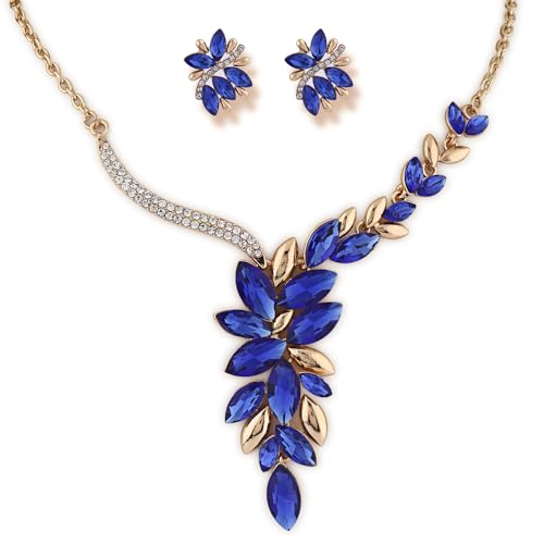 Shining Diva Crystal Necklace Jewellery Set for Women - Image 2