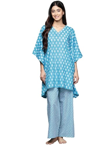 Libas Womens Printed Cotton Night Suit Set for Women - Authentic Libas Clothing | UrbanThreads - Image 2