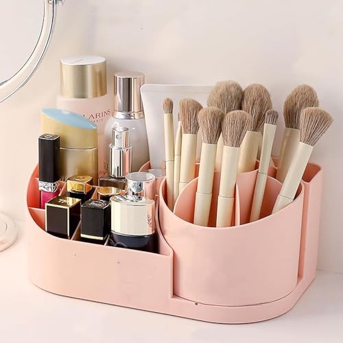 Leawall Makeup Organiser Lipstick Storage Box with Drawer - Image 4