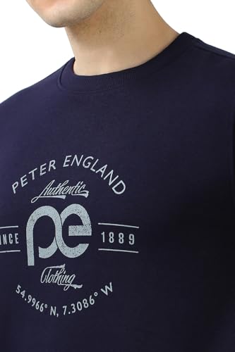 Peter England Men's Cotton Blend Round Neck Sweatshirt - Image 5