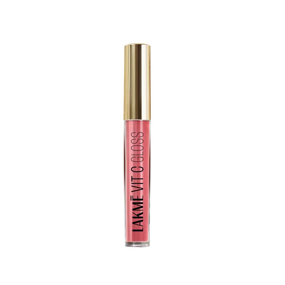 Lakme Superglow VIT C Glossy Glass Shine Lip Gloss Pechy Nude C2