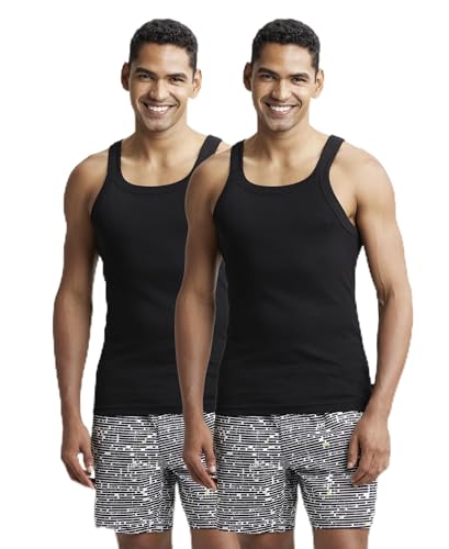 Jockey US26 Men's Super Combed Cotton Rib Gym Vest - Image 2