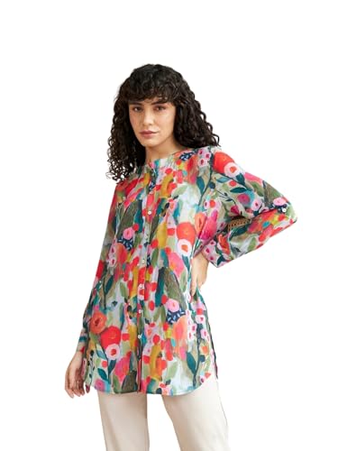 Leriya Fashion Women Rayon Shirts Korean Style Long Sleeve Oversized Button Down | Workwear Top for - Authentic Leriya Clothing | UrbanThreads - Image 2