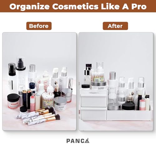 PANCA Cosmetic Organizer Box with Drawers Plastic Storage - Image 4