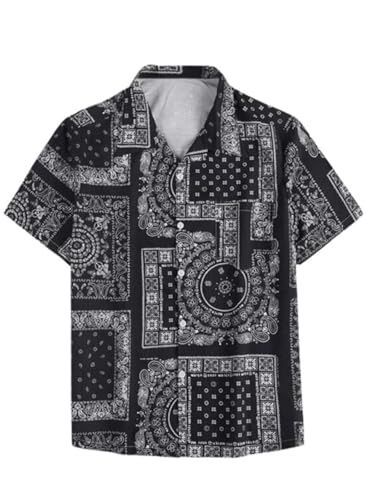 LERIYA FASHION Men's Rayon Shirt - Summer Button Down Shirts | Half Sleeve Printed |Formal |Casual S - Authentic LERIYA Clothing | UrbanThreads - Image 4