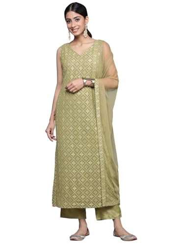 Embroidered Georgette Kurta Set | Libas - Urban Threads - Image 2