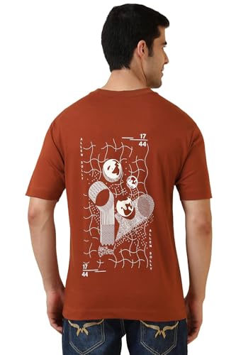 Allen Solly Men Cotton Regular Fit Drop Shoulder T-shirt - Image 2