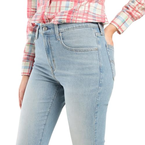 Levi's Women's High Rise 724 Slim Straight Fit Blue Jeans - Image 5