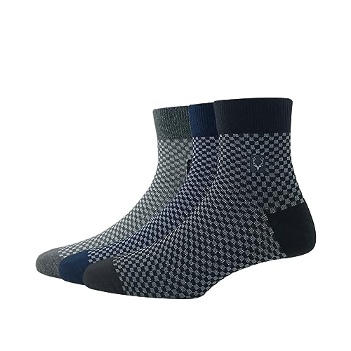 Allen Solly Men's Cotton Quarter Length Socks Pack of 3 - Image 2
