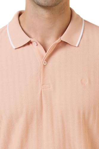 Allen Solly Men Polycotton Regular Fit Herringbone Polo - Image 5