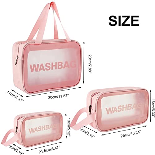 FLYNGO PVC Clear Makeup Pouch Set for Women Travel - Image 4
