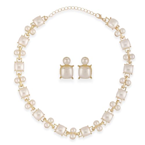 Shining Diva Fancy Pearl Necklace Jewellery Set for Women - Image 2