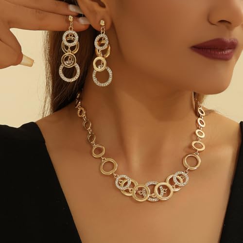Shining Diva Fancy Necklace Jewellery Set for Women - Image 3