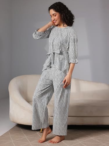 Libas Womens Printed Cotton Night Suit Set for Women - Authentic Libas Clothing | UrbanThreads - Image 3