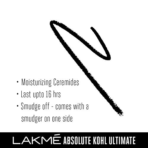 Lakme Absolute Kohl Kajal Black Water Resistant 1.2 g - Image 5