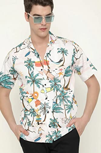 Leriya Fashion Men's Polycotton Casual Short Sleeve |Printed Summer Button Down Regular Fit Shirt - Authentic Leriya Clothing | UrbanThreads - Image 4
