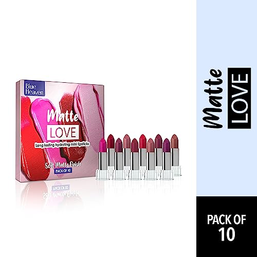 Blue Heaven Matte Love Mini Lipsticks Pack of 10 - Image 4