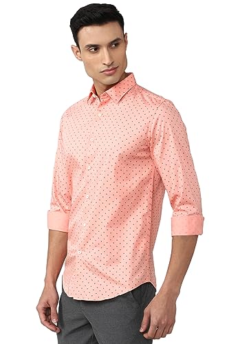 Peter England Men's Printed Slim Fit Casual Shirt Cotton - Image 4