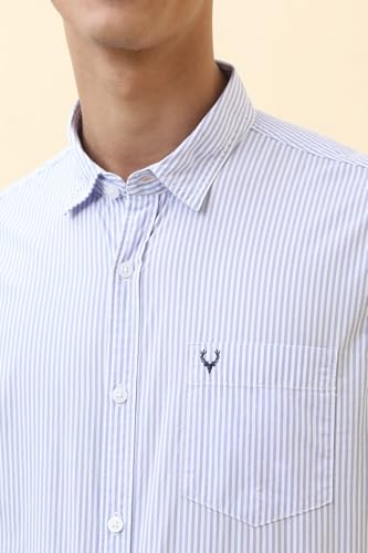 Allen Solly Men Cotton Striped Regular Fit Shirt - Image 5