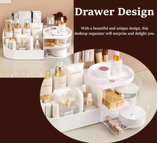 ZUKU Makeup Organizer Stand Desk Storage Cosmetic Box - Image 5