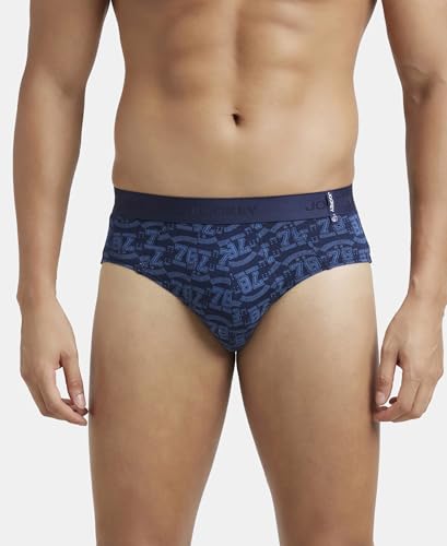 Jockey Men's Super Combed Cotton Printed Brief Pack of 2 - Image 5