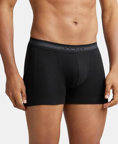 Jockey 1015 Men's Super Combed Cotton Rib Solid Trunk - Image 4
