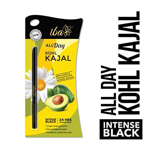 Iba All Day Kohl Kajal Jet Black 0.30g Smudge Proof Waterproof - Image 4