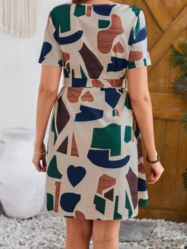 Leriya Fashion Summer Dress for Women | Short One Piece A-Line Midi Dress | Lightweight Vacation Wea - Authentic Leriya Clothing | UrbanThreads - Image 4