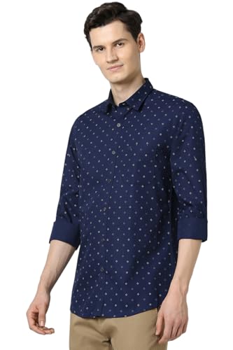 Peter England Men's Cotton Regular Fit Full Sleeve Shirt - Image 4