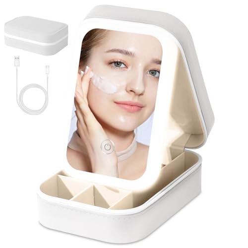 UrbanThreads Small Travel LED Makeup Mirror Case - Image 2