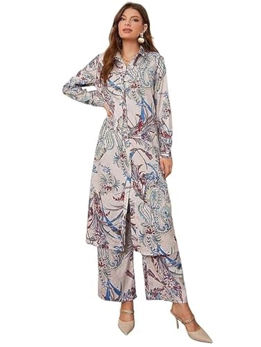 LERIYA FASHION Paisley Printed Kurta-Set for Women – Viscose Rayon Printed Kurta & Straight Pant | F - Authentic LERIYA Clothing | UrbanThreads - Image 2