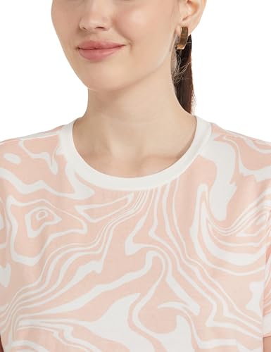 Allen Solly Women Cotton Regular Fit All Over Print T-Shirt - Image 5