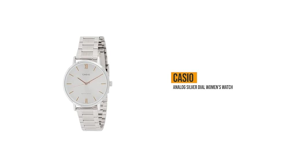 Casio Silver Analog Watch Women - Image 3