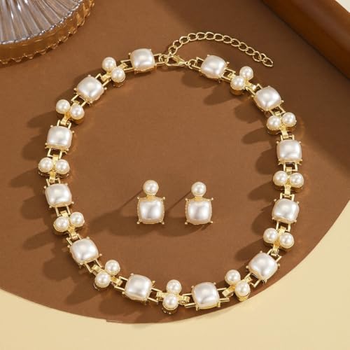 Shining Diva Fancy Pearl Necklace Jewellery Set for Women - Image 5