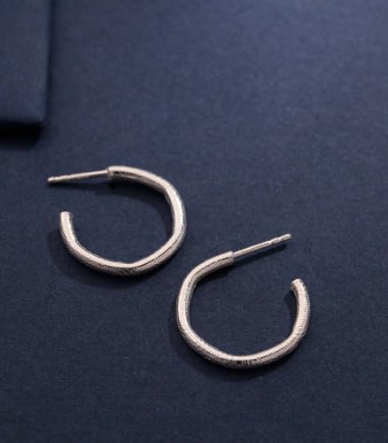 P.N. Gadgil and Sons Gargi 925 Sterling Silver Hoops - Image 5