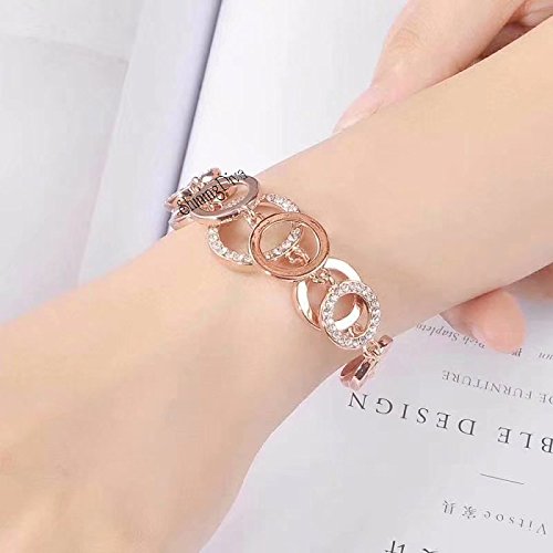 Shining Diva Rose Gold Crystal Bangle - Image 5