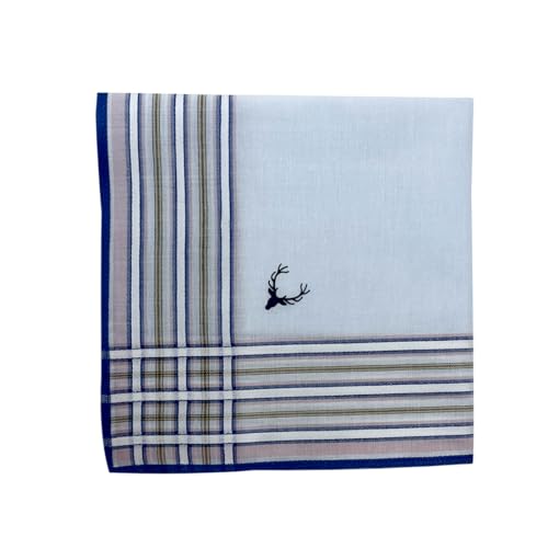Allen Solly Women's Cotton Handkerchief Pack of 3 - Sky Blue, Royal Blue, Brown - Image 5