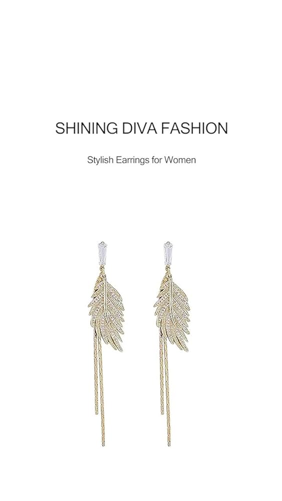 Shining Diva Stylish Earrings for Women and Girls (15017er) - Image 3
