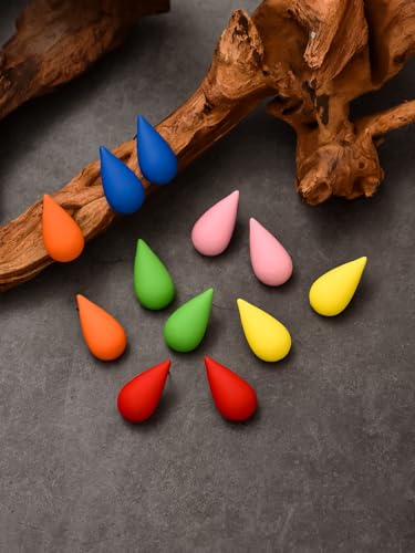 Shining Diva 6 Pairs Colorful Earrings for Women and Girls - Image 5