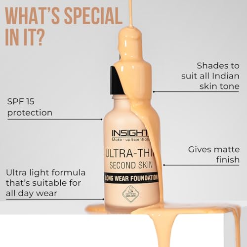 INSIGHT Ultra-Thin Second Skin Foundation 20ml Matte Waterproof - Image 4