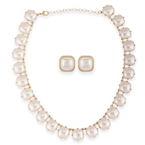 Shining Diva Fancy Pearl Necklace Jewellery Set for Women - Image 2