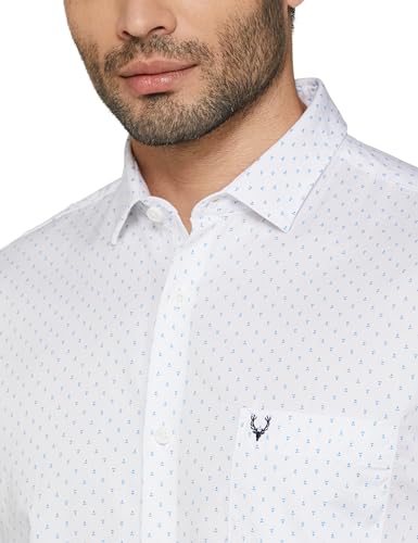 Allen Solly Men Cotton Regular Fit Printed Formal Shirt - Image 5