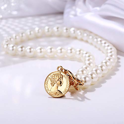 UrbanThreads Golden Pearl Pendant Necklace Women's Jewelry - Image 5