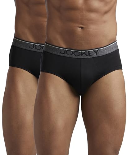 Jockey 8037 Men's Combed Cotton Solid Brief Pack of 2 - Image 2