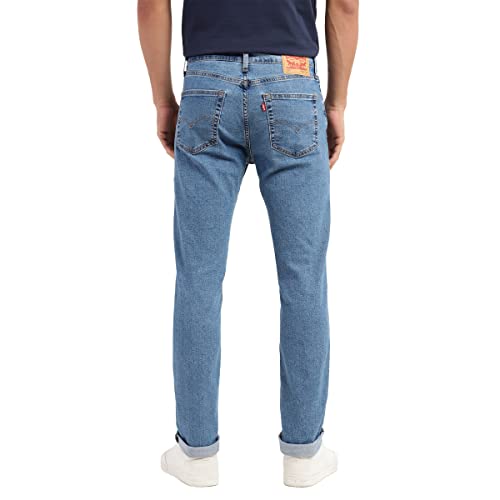 Levi's Men's 511 Slim Fit Mid Rise Blue Jeans - Image 3