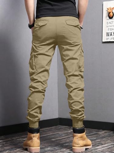 Leriya Fashion Men's Cargo Pants with Pockets | Cotton Joggers for Man | 6 Pocket Jeans Pant | Casua - Authentic Leriya Clothing | UrbanThreads - Image 3