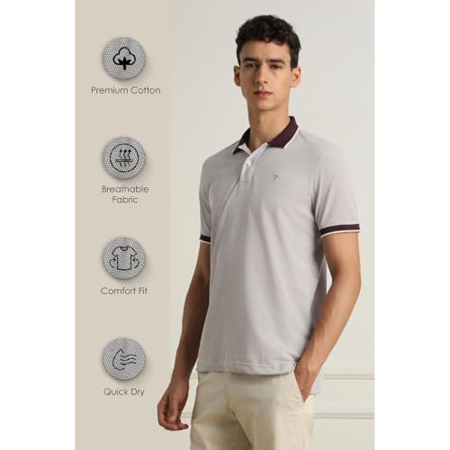 Van Heusen Premium Polo T-Shirt for Men | Quick Dry | Comfort Fit | Breathable Fabric - Authentic Van Clothing | UrbanThreads - Image 3