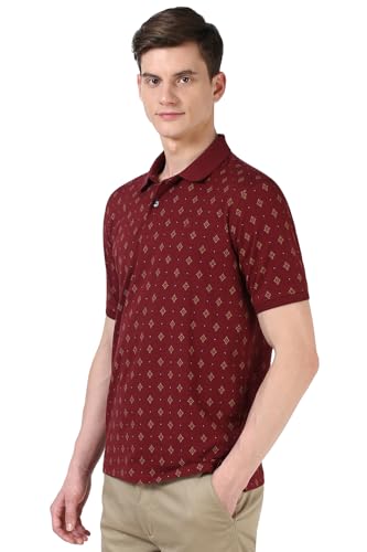 Peter England Men's Cotton Regular Fit Polo T-Shirt - Image 3