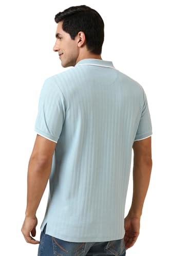 Allen Solly Men Polycotton Regular Fit Herringbone Polo - Image 4