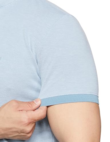 Allen Solly Men's Regular Fit Ribbed Solid Henley T-Shirt - Image 5